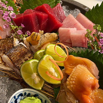 天然魚のお造り盛合わせ